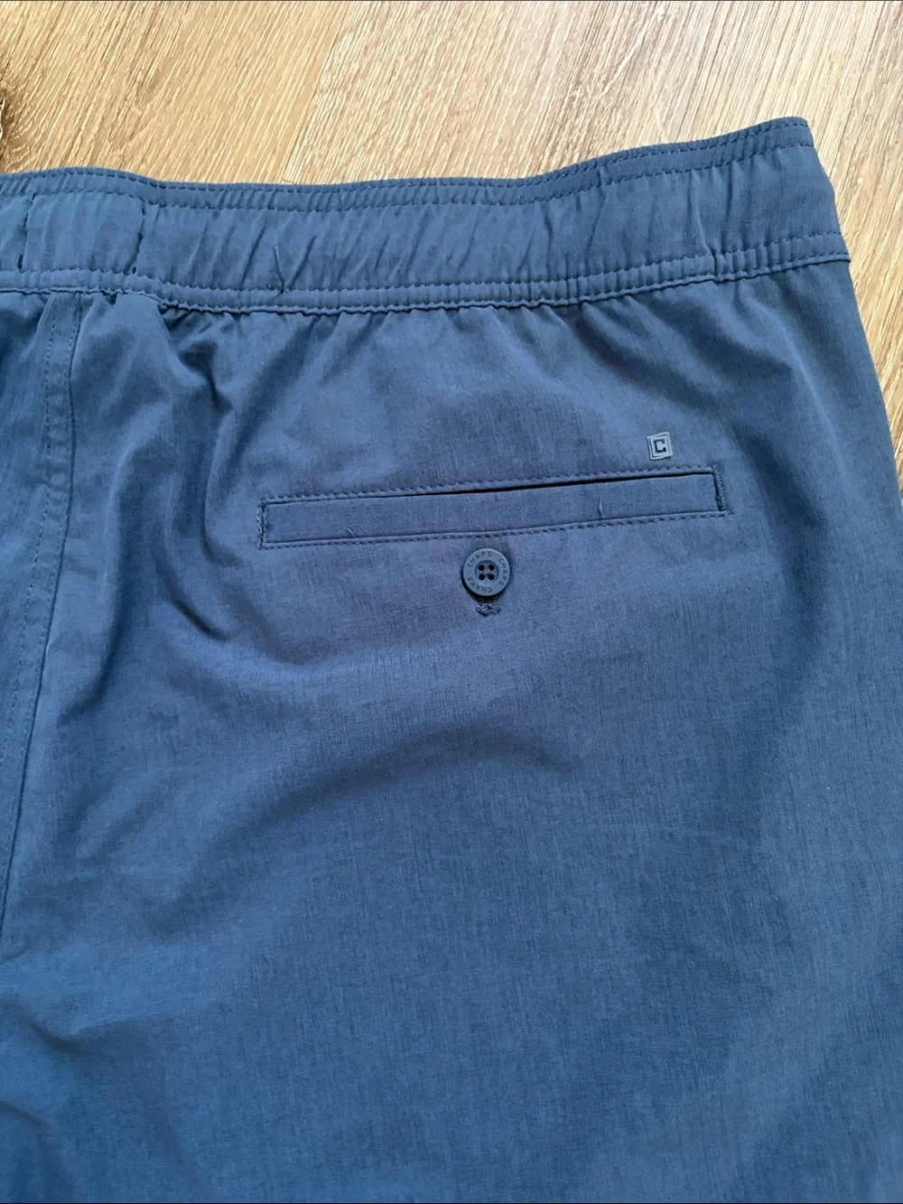 Chaps Men’s Blue Flat Front Athletic Shorts